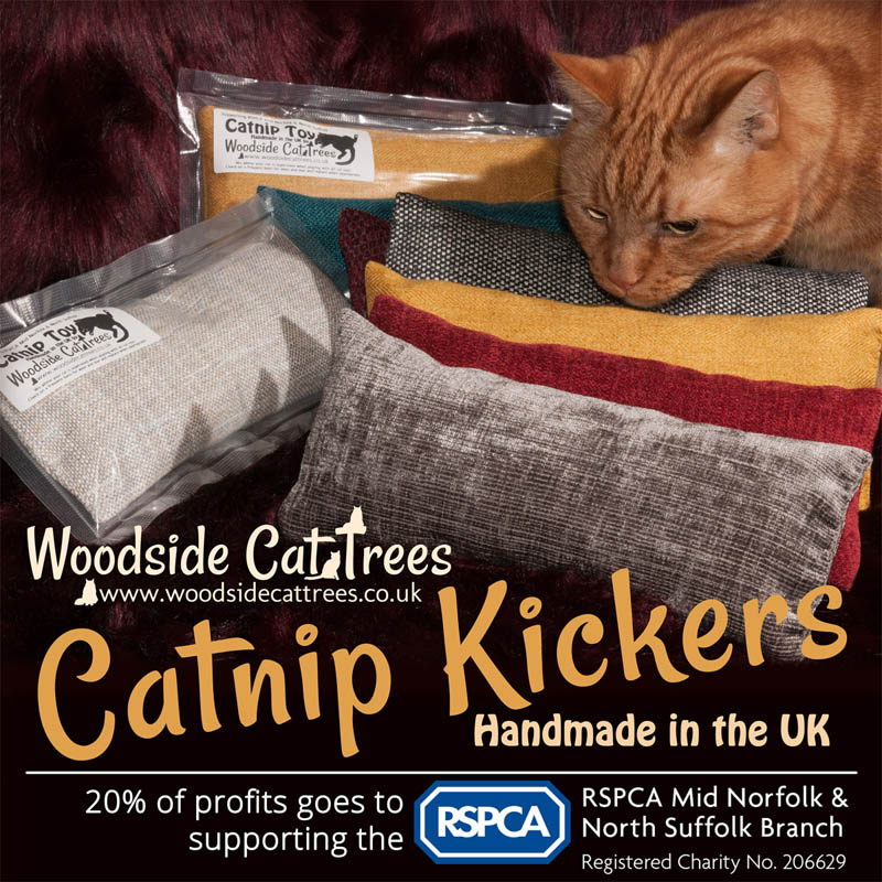 Handmade catnip kickers cat toy