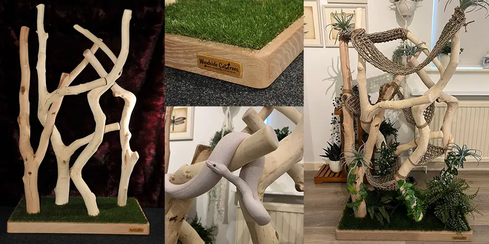 A bespoke snake tree for a much loved Royal Python snake. A bespoke snake tree for a much loved Royal Python snake.