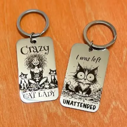 Cat Themed Keyrings