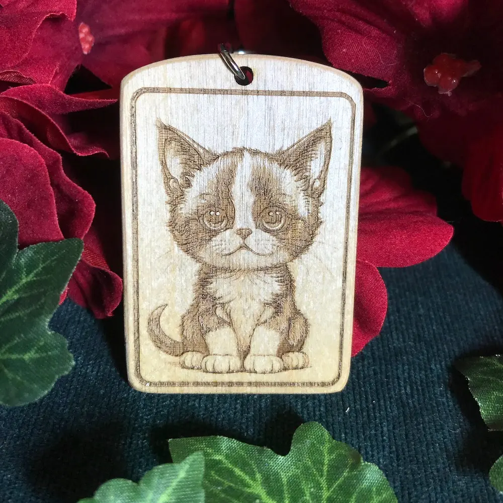 Tuxedo Cat Keyring