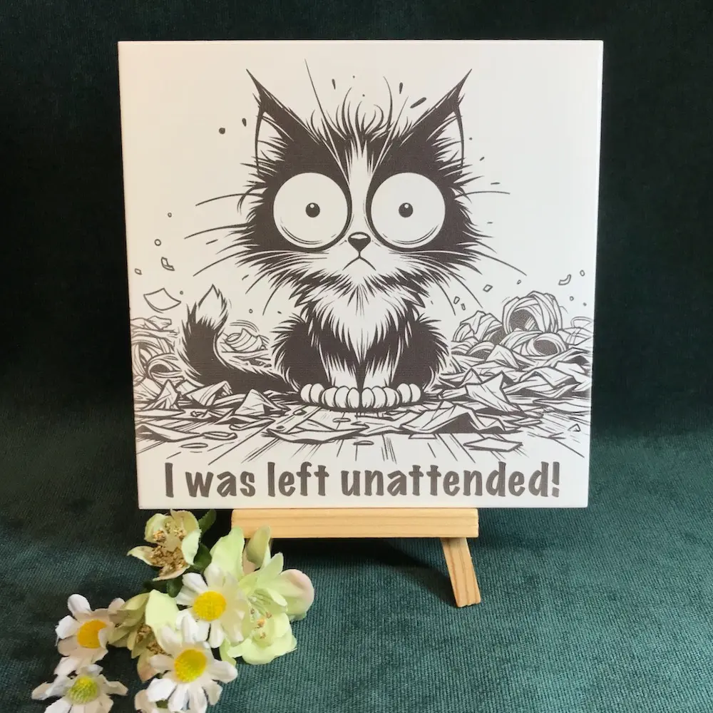 Naughty Cat Tile