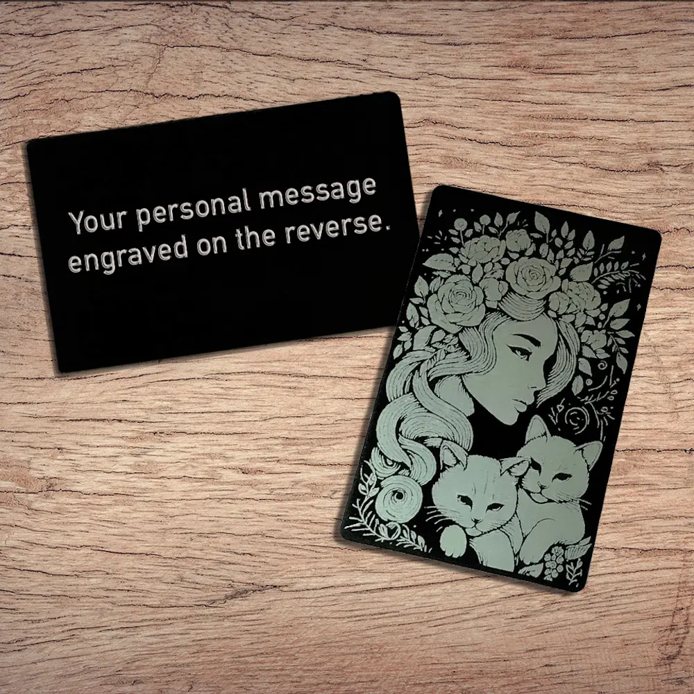 Cat Lady Wallet Card