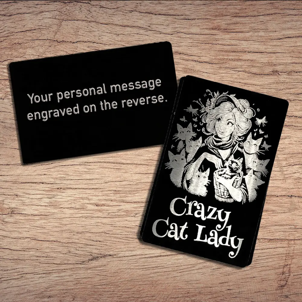 Crazy Cat Lady Wallet Card