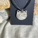 Metal Cat Head Necklace