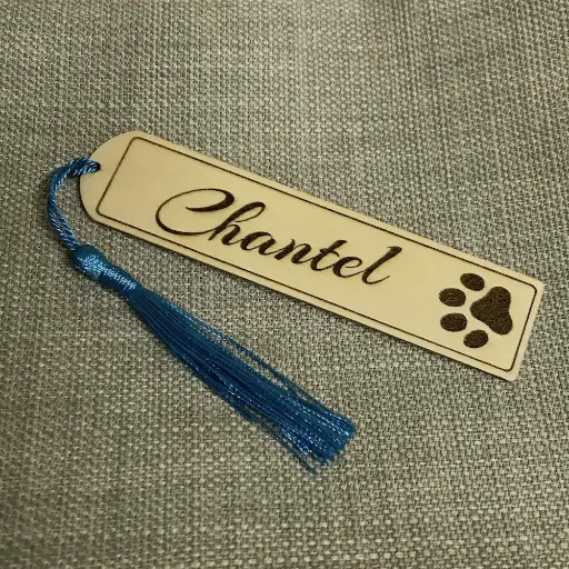 Pawprint - Personalised Bookmark
