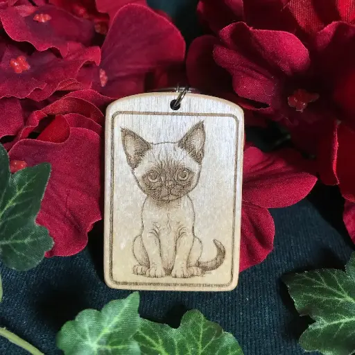 Siamese Cat Keyring