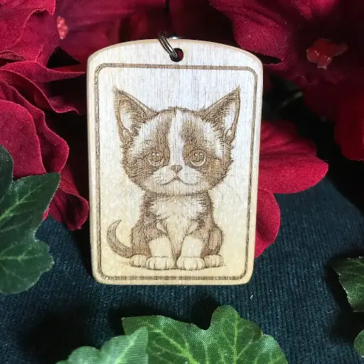 Tuxedo Cat Keyring