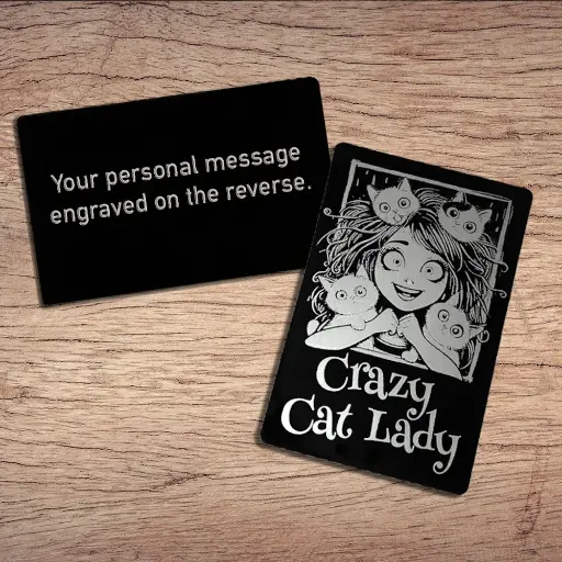 Crazy Cat Lady Wallet Card