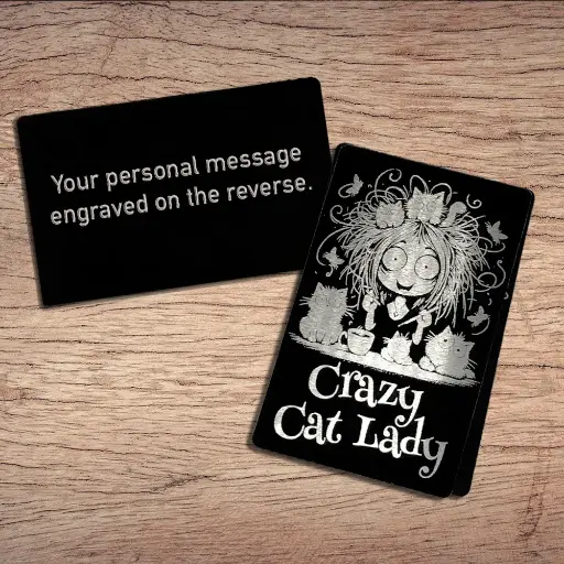 Crazy Cat Lady Wallet Card