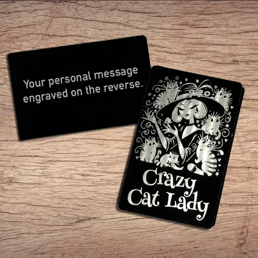 Crazy Cat Lady Wallet Card