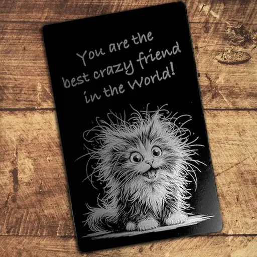 Crazy Best Friend Wallet Card